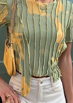 destroyed ribbed tee