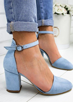 light blue jane heel